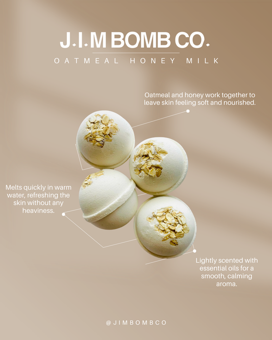 Oatmeal Honey Cream Bath Bomb
